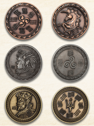 LARP Münzen "Wasser" Produktbild